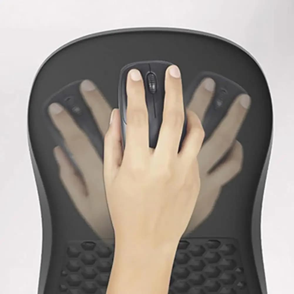 High-density Memory Foam Mouse Pad Ergonomic Memory Foam Mouse Pad with Wrist Anti-slip Base Cushion Smooth for Comfortable