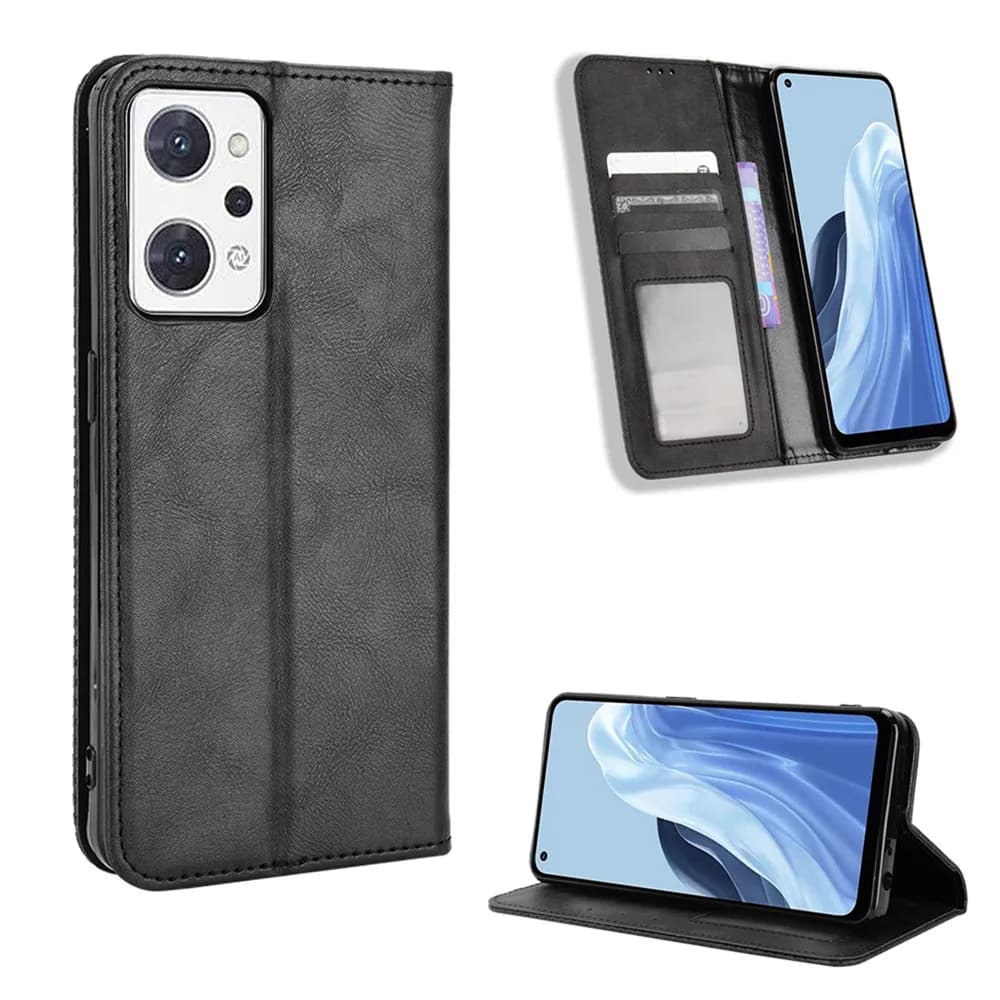 Per OPPO Reno 7A Custodia di lusso in pelle PU con chiusura magnetica a portafoglio per Oppo Reno 7A 7 A Reno7A Borse per telefono