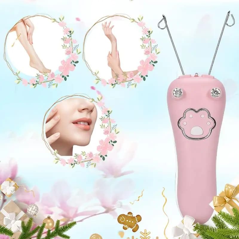 Wireless Cotton Thread Facial Epilator, USB Recharge Hair Remover Machine, Gentle Depilation Tool for Face & Full Body Care