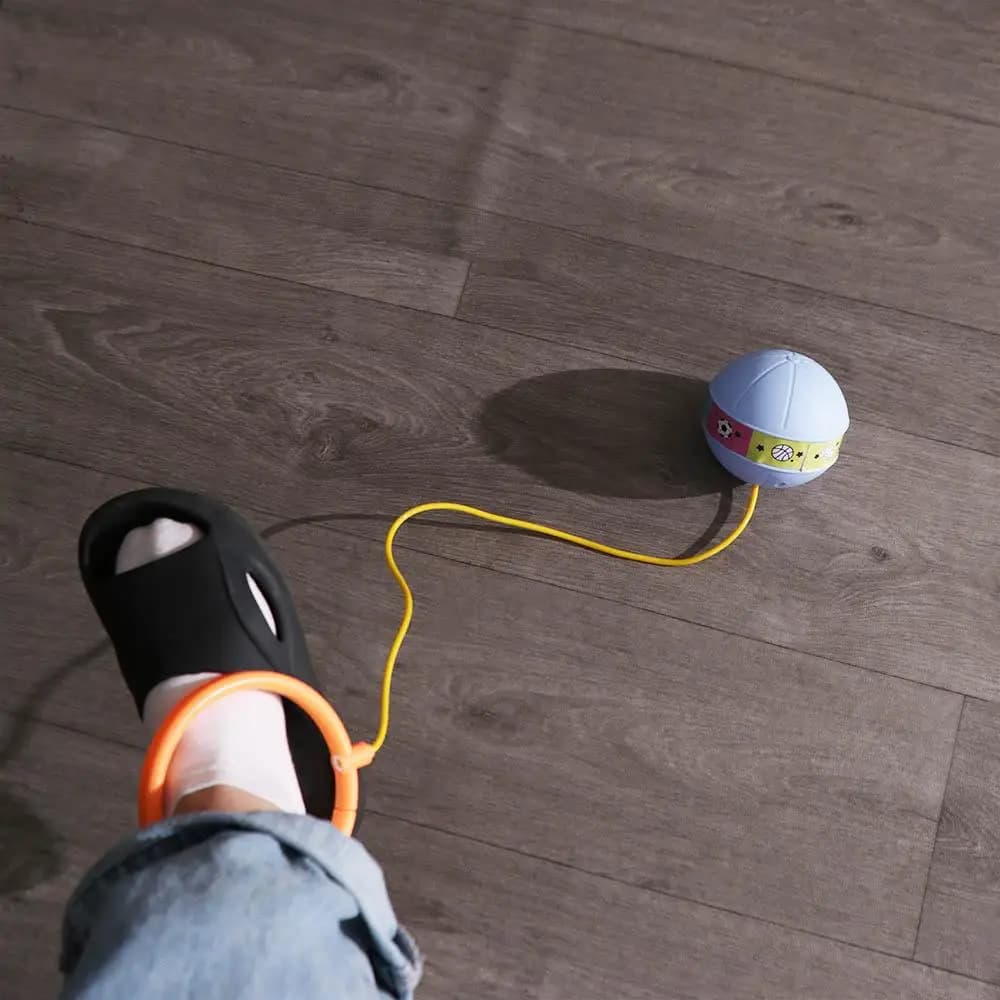 Foot Hoop Ball Luminous Foot Jumping Ball On String Skip Ropes Sports Reaction Training Ball Exercise Sports Height Growth