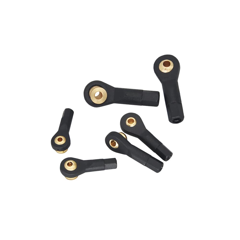 10 pz M2 M2.5 M3 Nylon Testa A Sfera In Metallo Fibbia Collegamento Tirante Tirante Estremità Testa A Sfera Per SCX10 TRX-4 1/10 RC Crawler Auto Barca