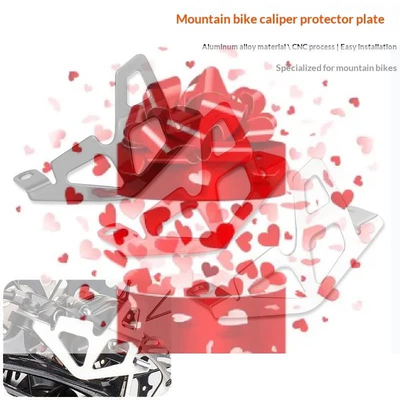 【OD】Protezione per Pinza Freno Posteriore in Lega di Alluminio CNC per Mountain Bike, Copertura Protettiva per Pompa Freno Posteriore, Facile da Installare