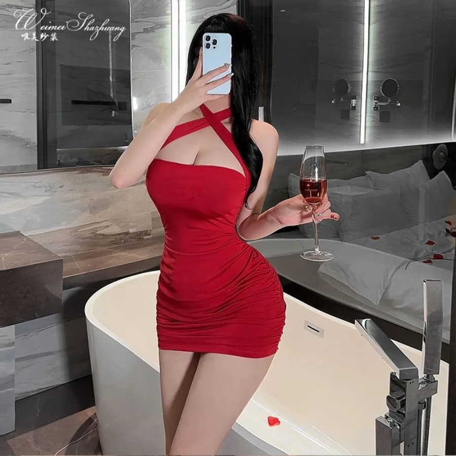 【Nuovo stile】Nuova gonna sexy in tessuto Weimei per ragazze, ideale per discoteche e bar, gonna attillata e plissettata, perfetta per la notte.