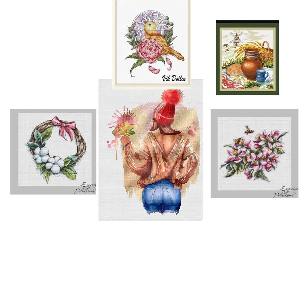 Kit punto croce RTO M189 pane di segale e brocca d'acqua 29-32 Kit punto croce Homfun Craft Punto croce Pittura Decorazioni per la casa