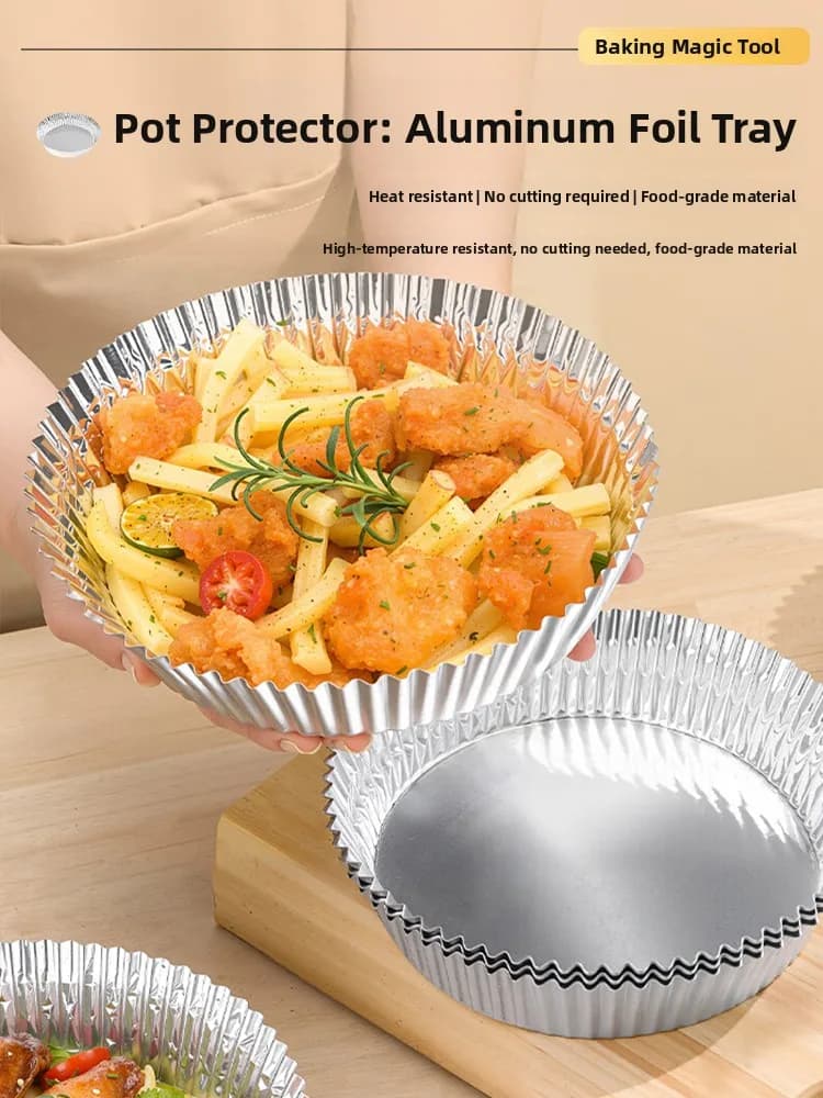 Aluminium Sheet Thickness for Cooking, Oven, Aluminium Tray for Air Fryer, Aluminium Bowl for BBQ and Oven, for Kitchen