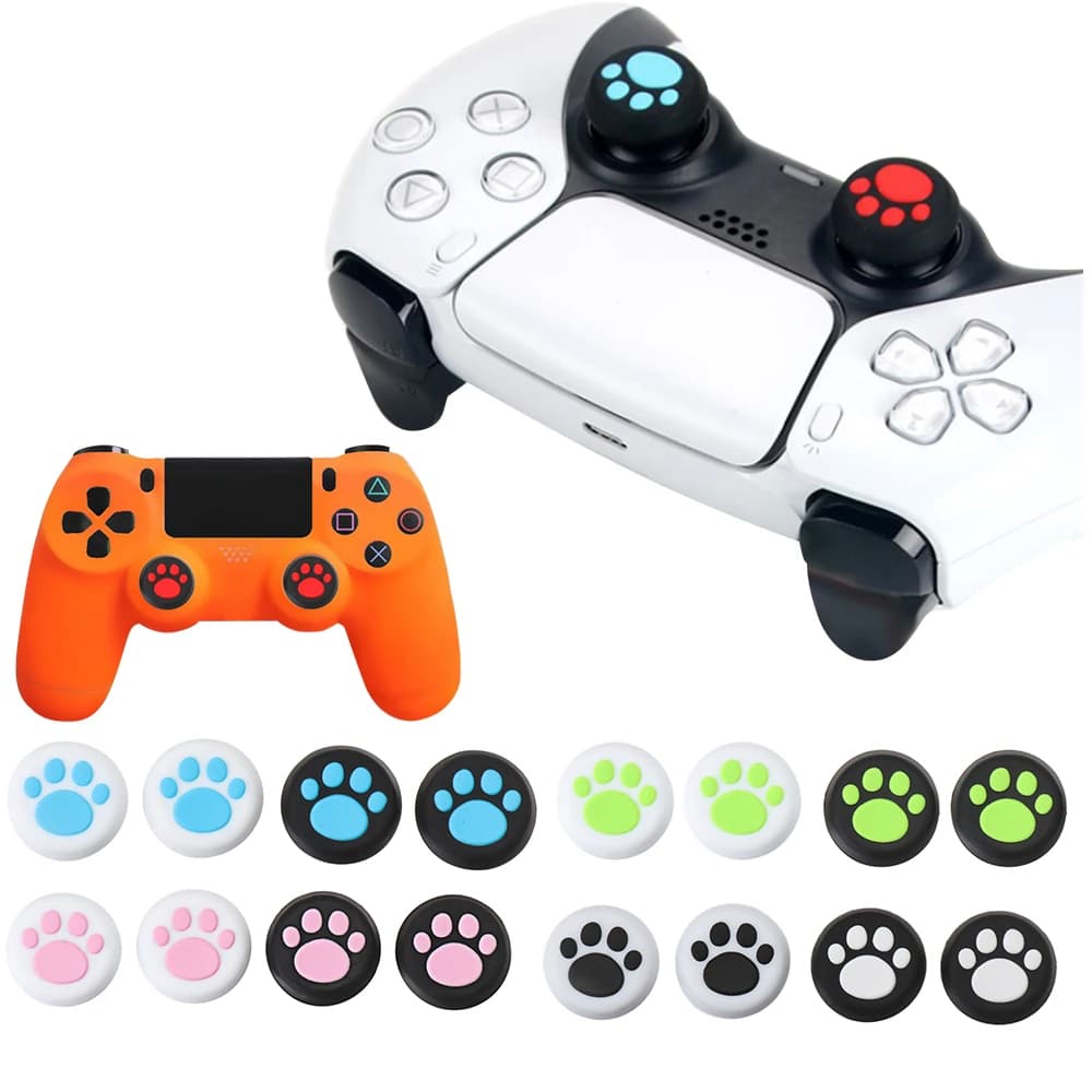 4 pezzi di ricambio protezione analogica Thumb Sticks Grips Caps Controller in Silicone per Sony PlayStation 5 PS5 PS4/3 XBox