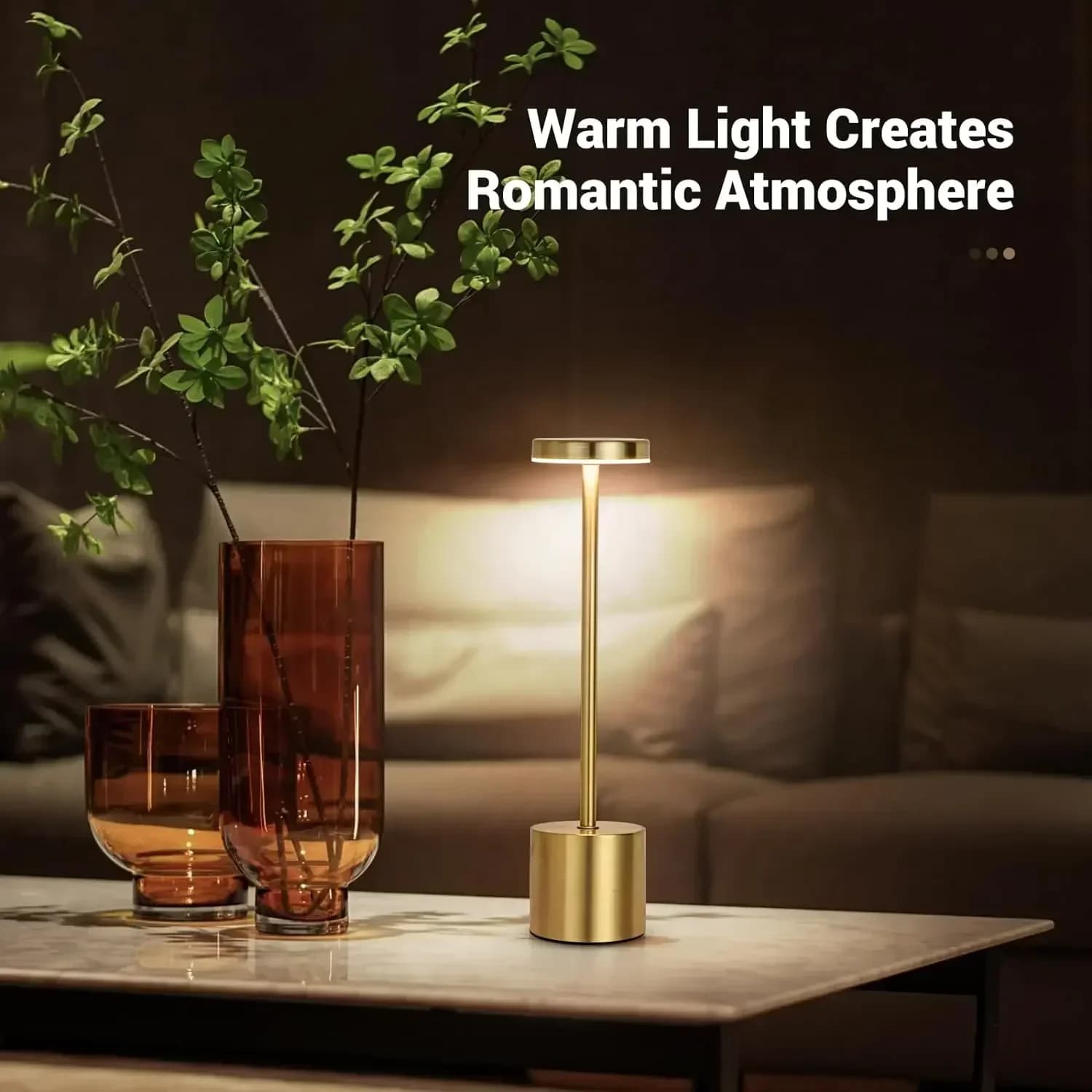 Lampada da tavolo Lampada da scrivania touch con regolazione continua della luce notturna ricaricabile tramite USB