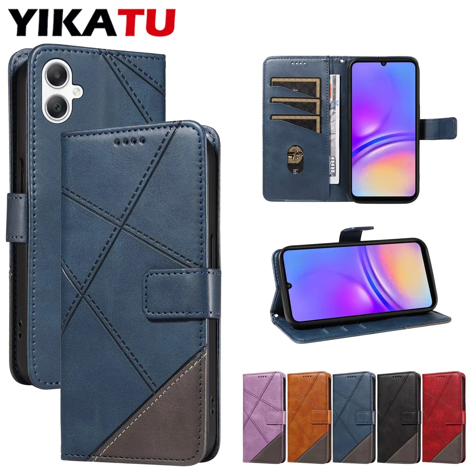 For Samsung Galaxy Leather Wallet Case A30 A26 A25 5G A24 A23E A23 A22 A21 A20 A20E A17 A16 A15 A14 A13 Lite 4G A12 A11 A10E A10