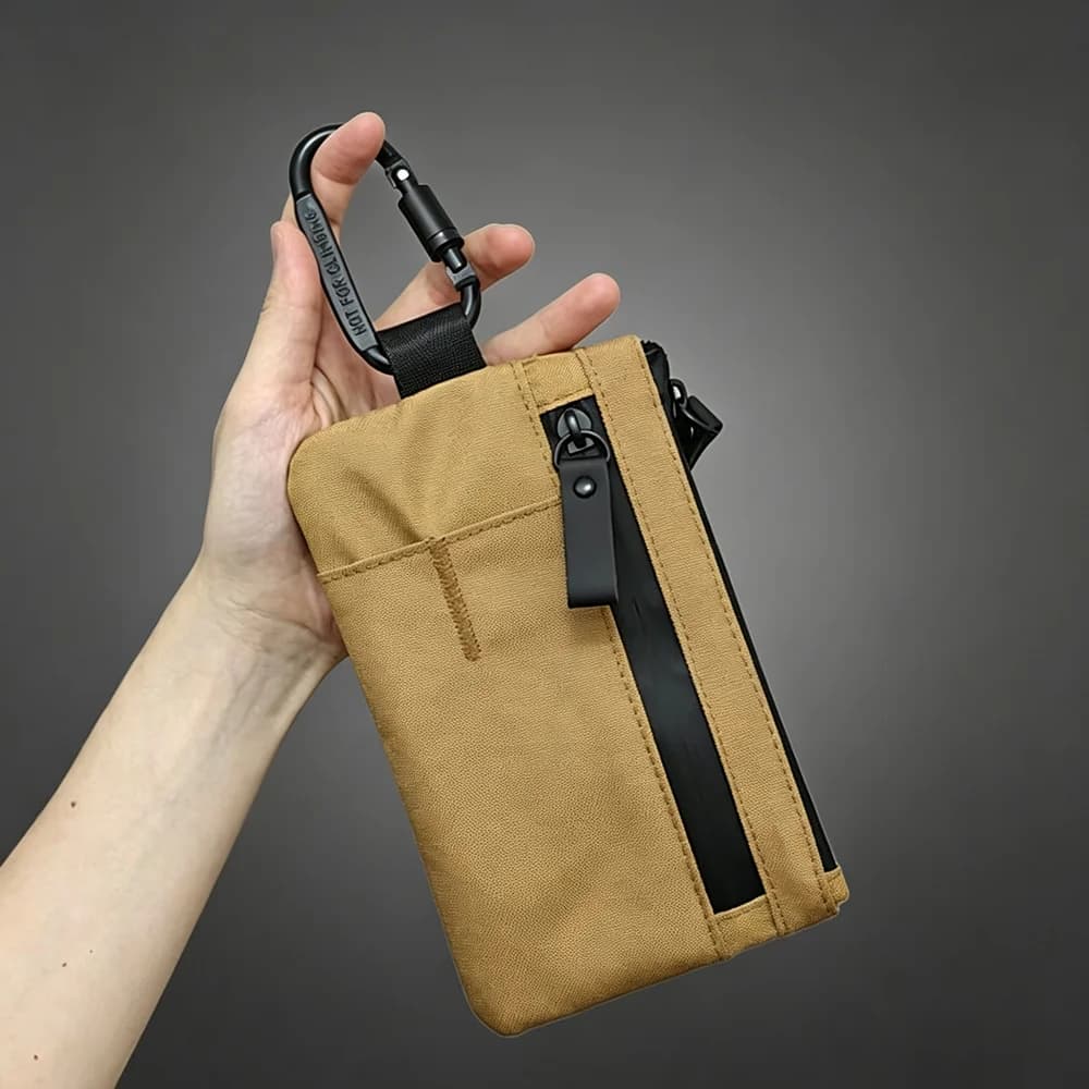 Durable Clutches Phone Hold Wallet Card Holder Purse Zipper Large Capacity Long Clutch Wallets for Men with Hand Strap