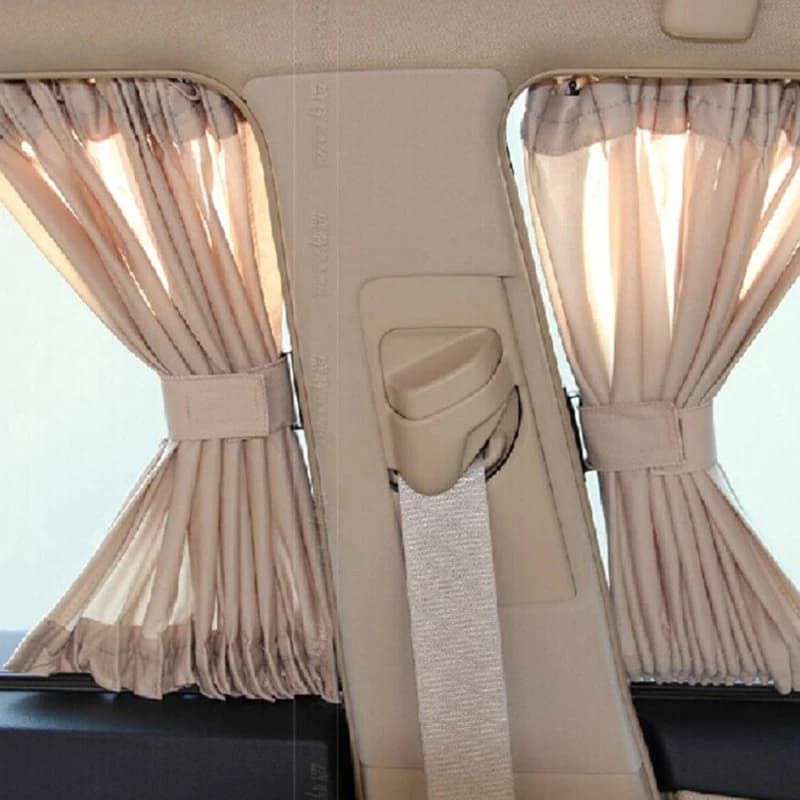 2 pezzi di protezione UV per auto tende parasole laterali visiera per finestra scudo di copertura in rete