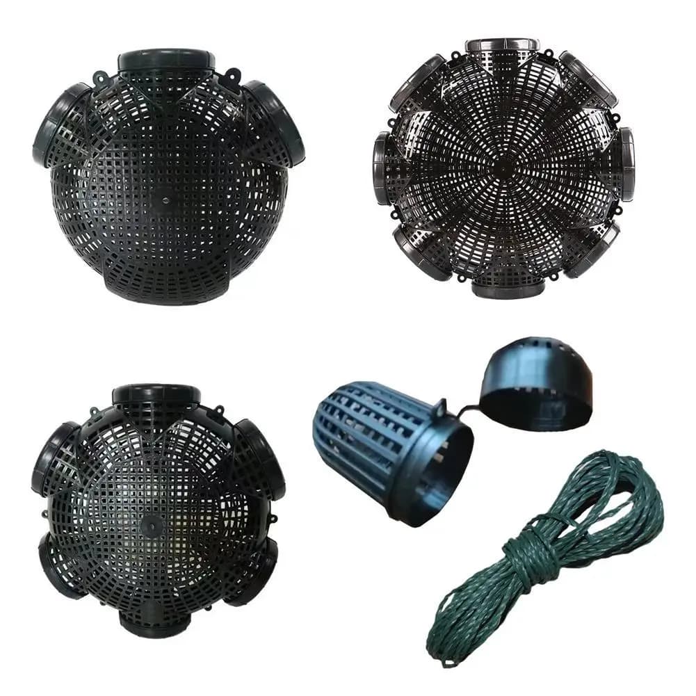 Trappola da pesca aggiornata raccoglitore di gamberi Casting rete di pesci granchio gamberi anguille trappole Mesh per rete da pesca Tackle Cage