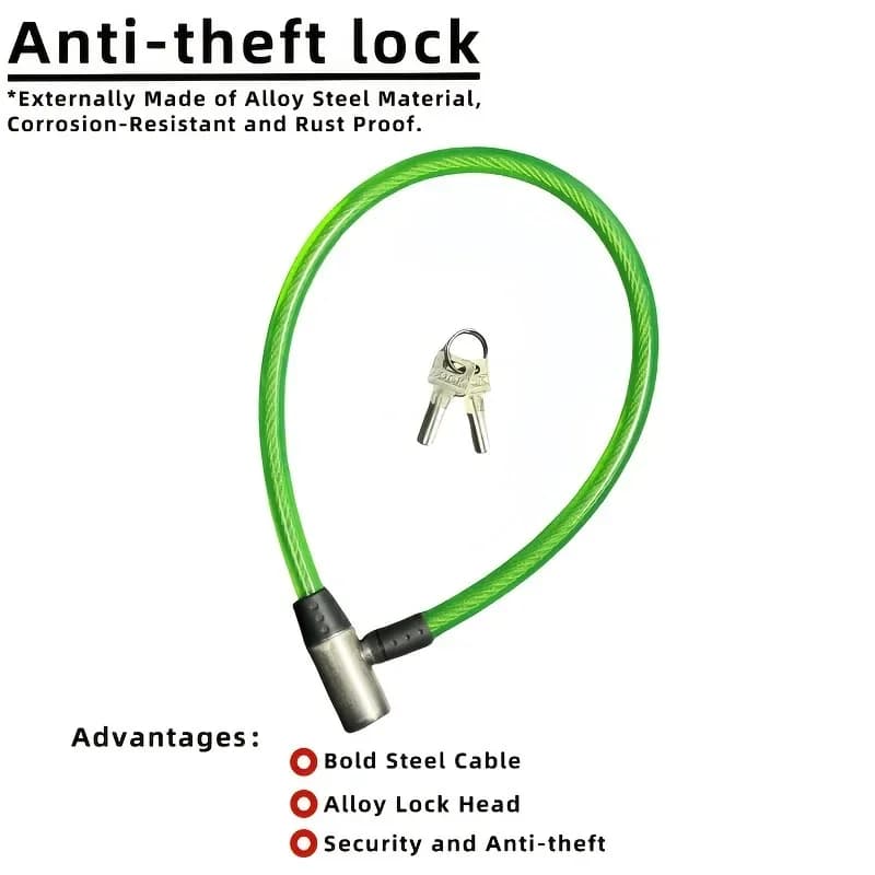 1pc Anti-theft Lock Bicycle Lock Chain Lock Portable Lock Bcycle Lock Electric Bike Lock Chain Lock Mountain Bike Chain Lock