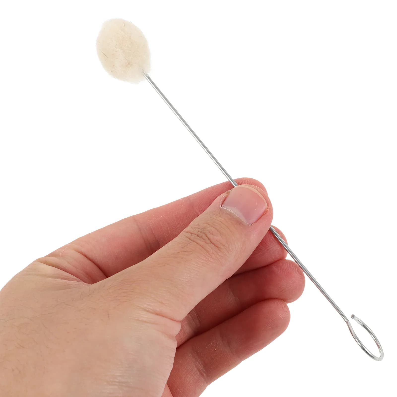 Set di 10 Pennelli a Sfera in Lana con Manico in Metallo per Fai-da-Te, Lavorazione Artigianale, Incollaggio, Lucidatura Scarpe, Tintura, Progetti Artistici
