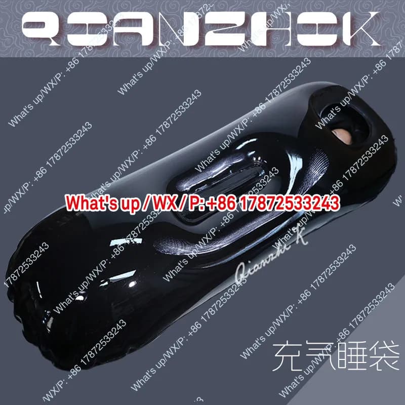 Latex Sleeping Bag Inflatable Sleeping Bag Outdoor Camping Ultra Light Sealed Waterproof Latex Inflatable Bed
