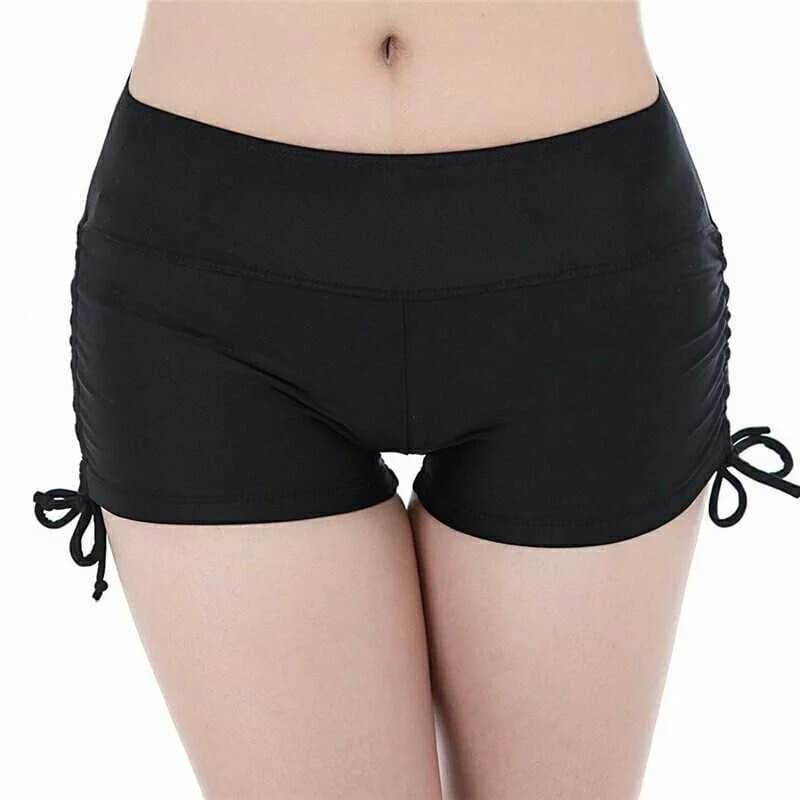 Pantaloncini Sportivi da Yoga da Donna per la Stagione Autunnale, Anti-Luce, a Gamba Piatta, per Fitness e Spiaggia, con Coulisse, Stile Casual