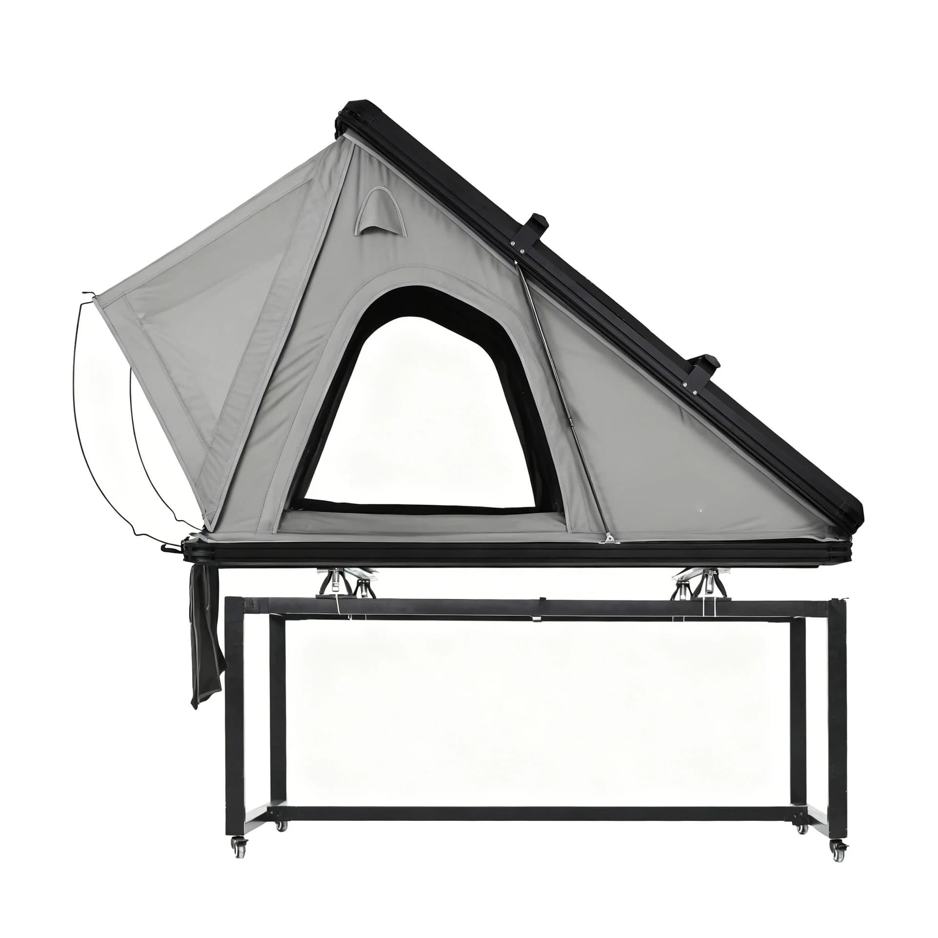 1.3 Meter Hard Shell Aluminum Alloy Triangle Roof Top Tent Four-Season Waterproof Camping Gear Car-Mounted SUV Outdoor Camping