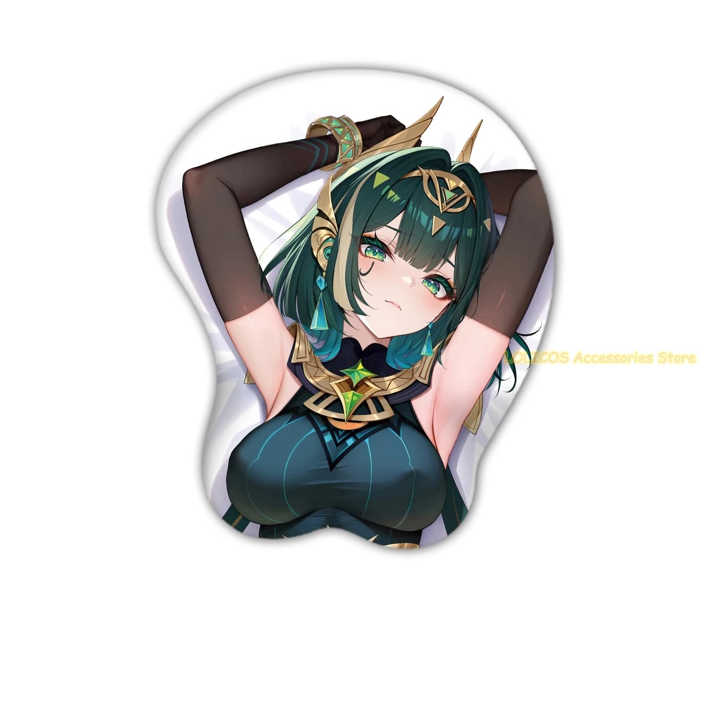 Gioco Nefer Serie Genshin Impact Cartoon 3D Gel di silice Mouse Pad Cosplay Anime Tastiera Poggiapolsi Desktop Playmat Regali