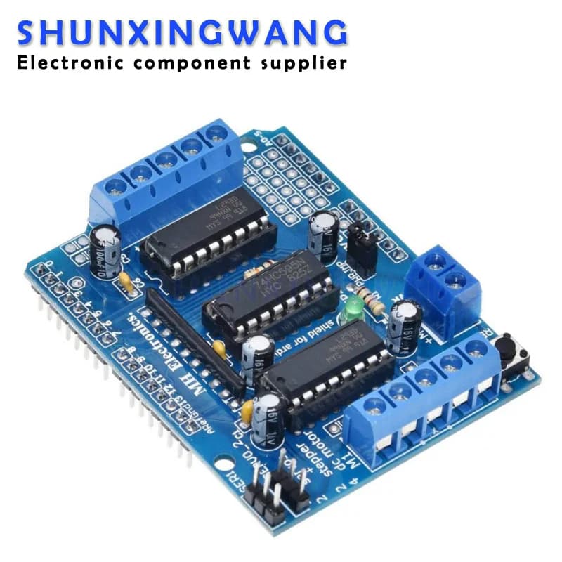 L293D Shield drive double motor for arduino Duemilanove, shield control engine expansion card drive motor