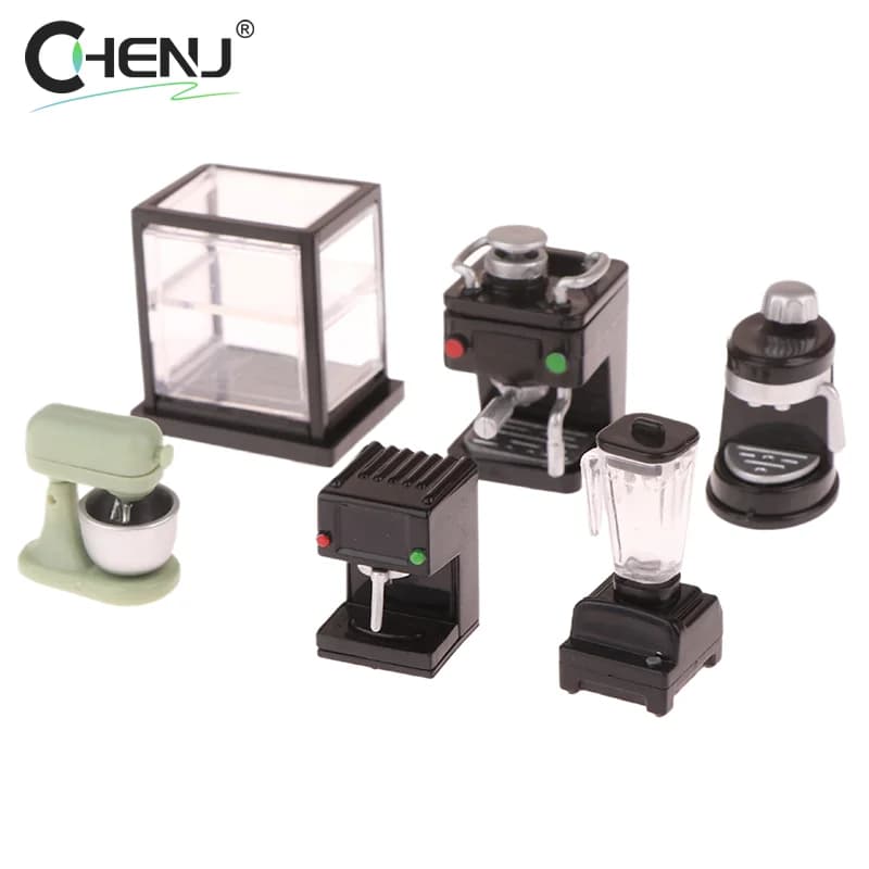 1pc home furniture dolls miniature coffee maker cup shelves cup holders simulation doll house furniture toys diy doll house