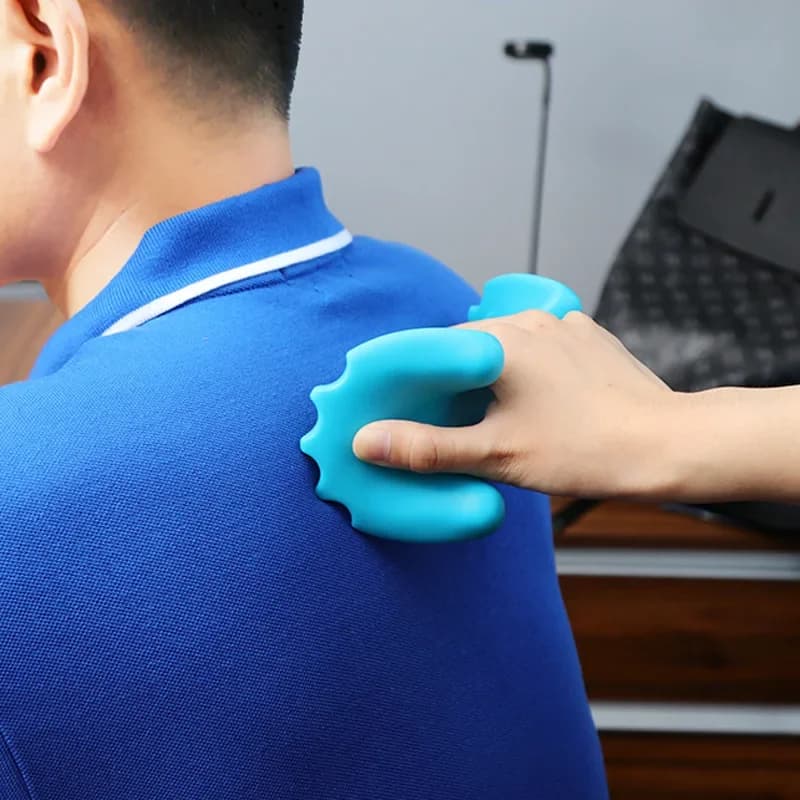 1Pc nuovo cuscino per massaggio cervicale gravità massaggiatore Shiatsu portatile dispositivo per il collo plantari trazione colonna vertebrale cervicale F3U1