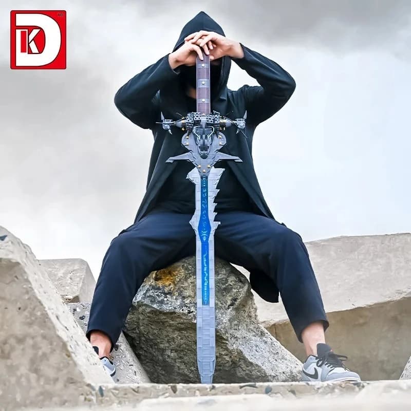 Creative Frost Journey Frostmourne Knight Sword Puzzle Building Blocks Assembly MOC Building Blocks Toy Desktop Ornament