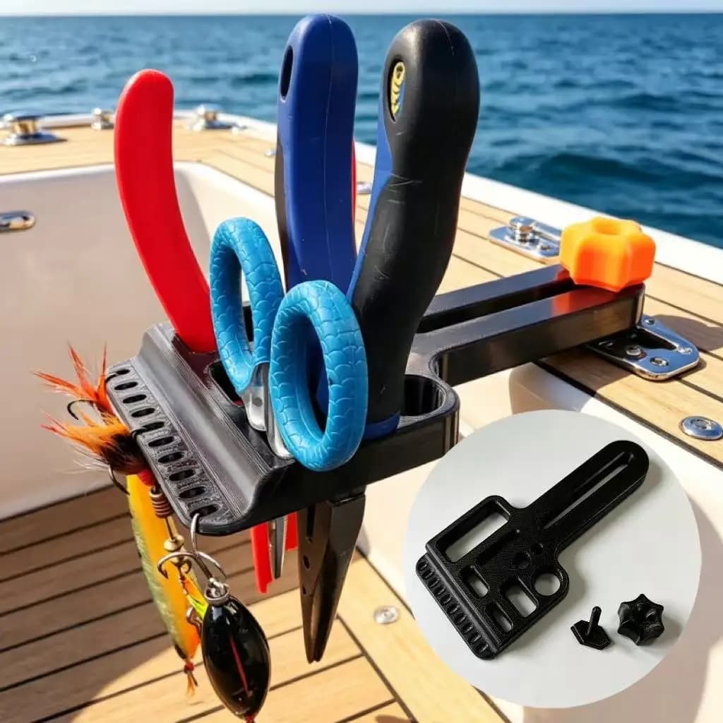 Kayak T-slot Fishing Gear Storage Box, Sturdy Fishing Tackle Sorting Storage Case, Suitable for Lure Boats, Inflatable Boats