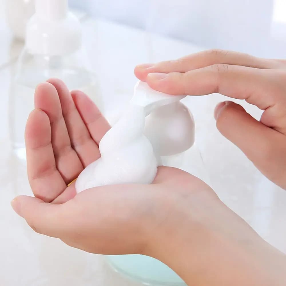 1pcs Home Bath Supplies Plastic Shampoo Shower Gel Clear Foaming Bottle Pump Container Soap Dispenser Liquid