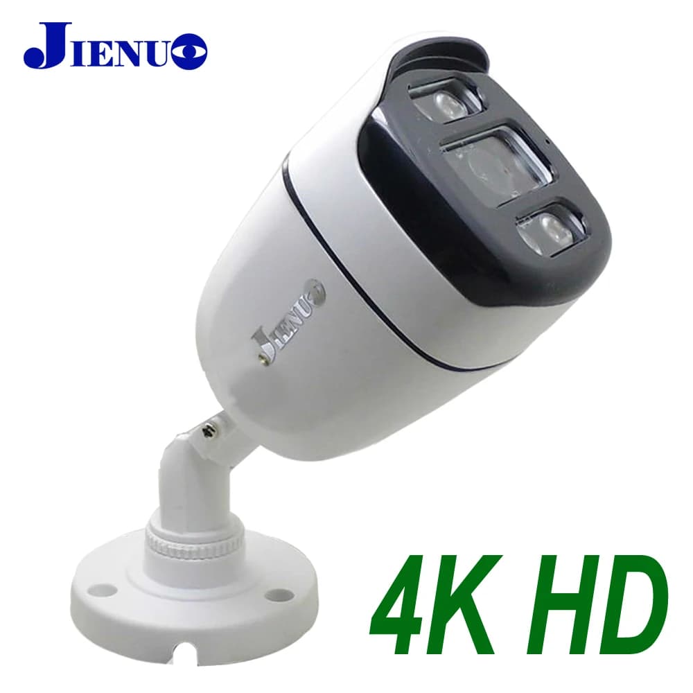 JIENUO 4K HD AHD Camera CCTV sistema di sorveglianza di sicurezza 1080P 5MP Outdoor impermeabile visione notturna a infrarossi TVI Home Bullet Cam