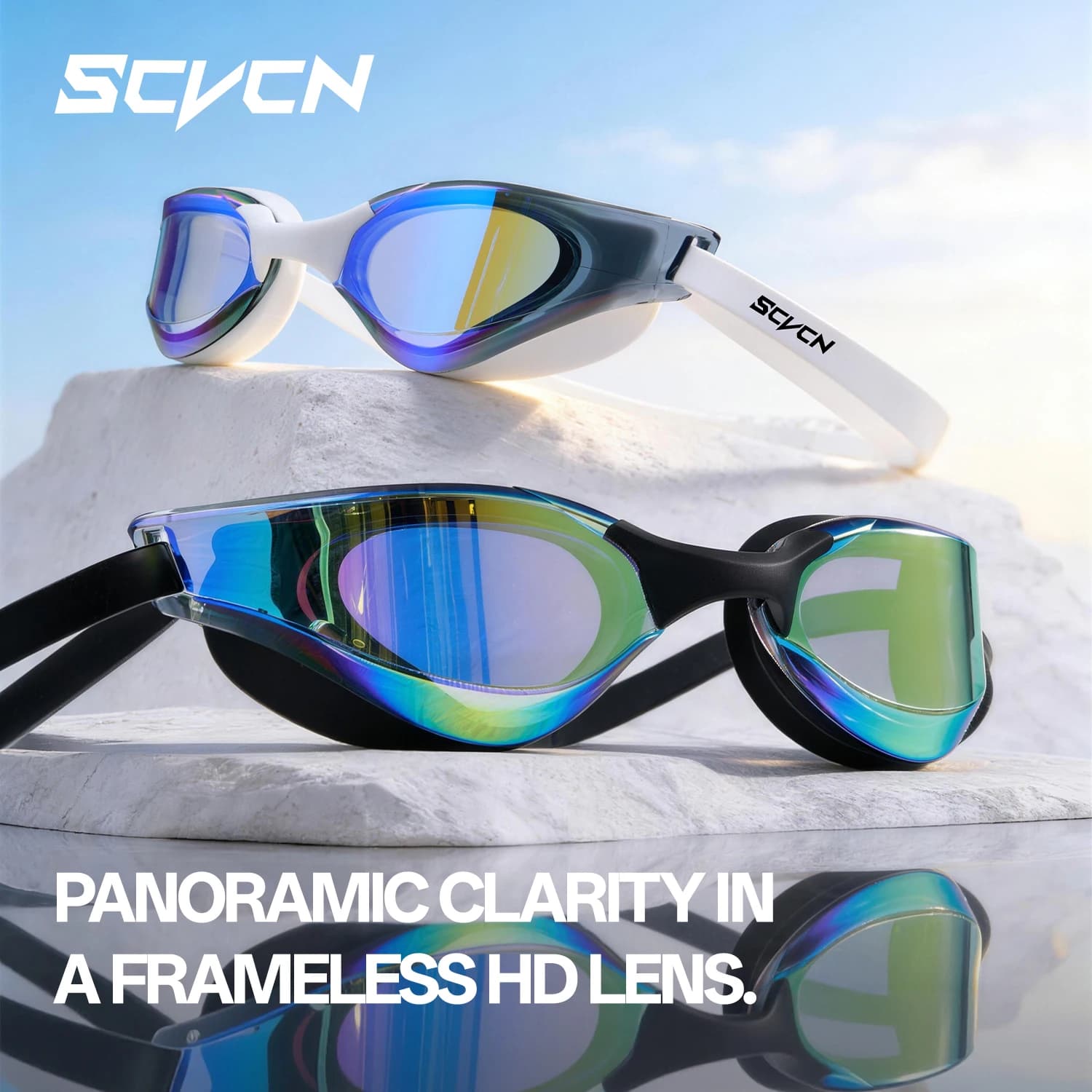 Extended licenses Designers also selected these stock photos Swimwear Scvcn Anti-fog, UV400 Sunglasses Professional for Naked Diving, Adult Fashion Glasses