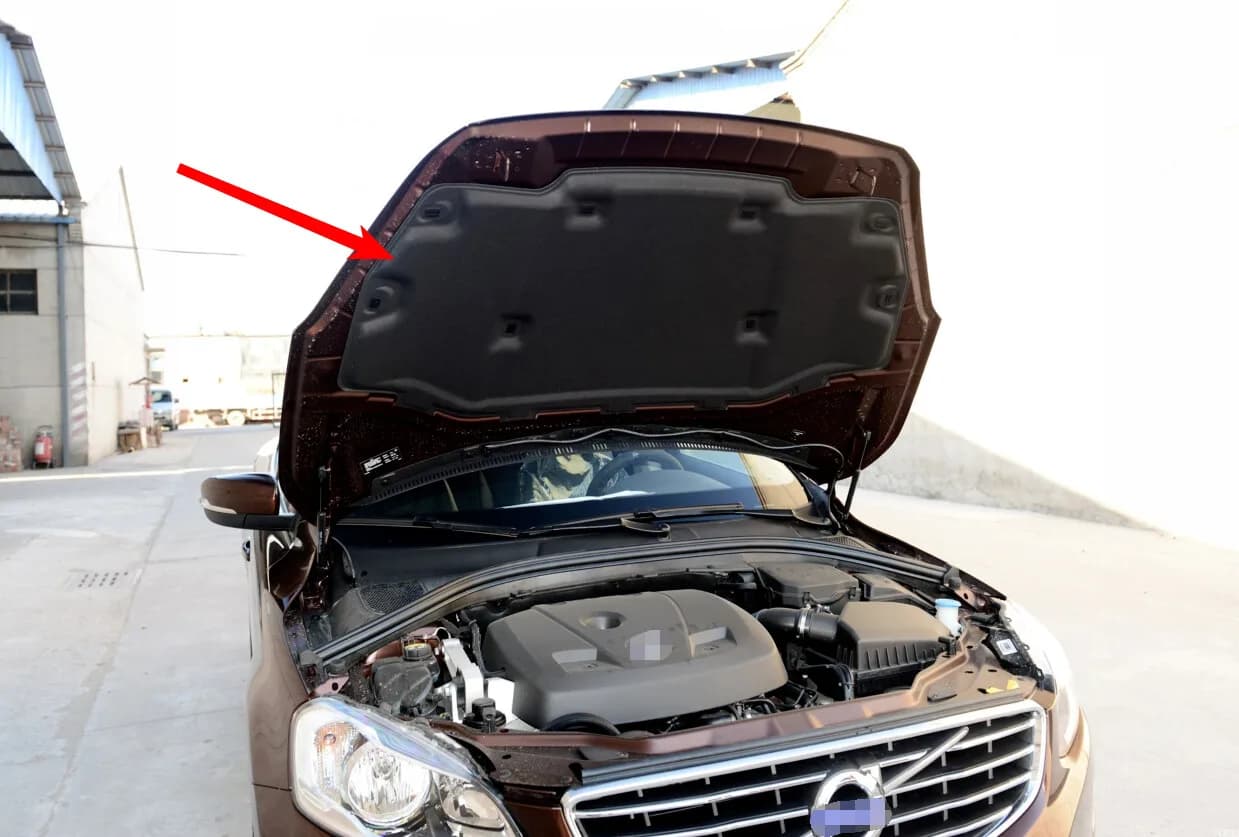 1X Copertura della coperta dello scudo termico del cofano del motore per Volvo XC60 2010-2017