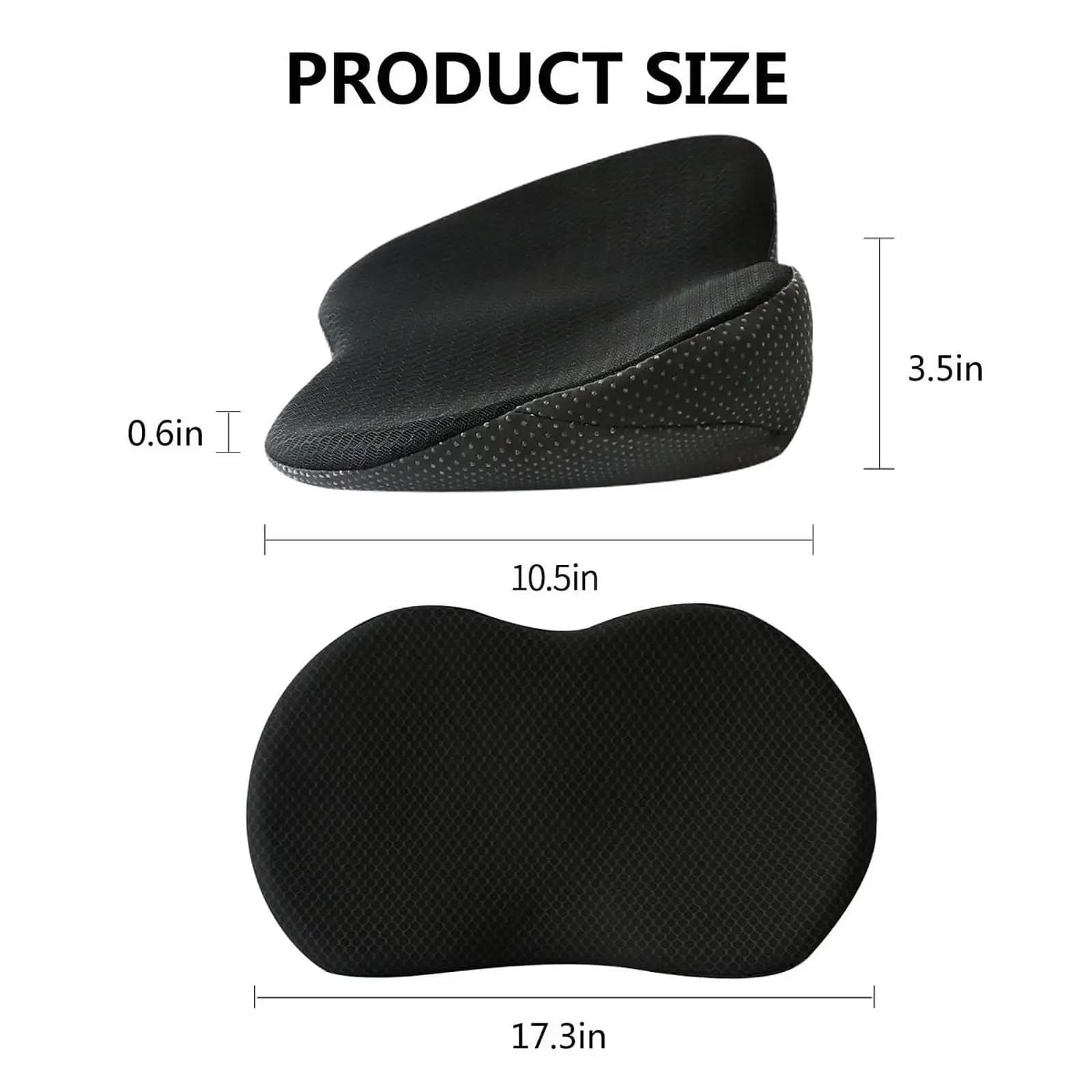 Cuscino per Sedile Auto in Memory Foam Ispessito, Ergonomico e Traspirante, Protezione per Sedile di Guida, per Auto e Ufficio