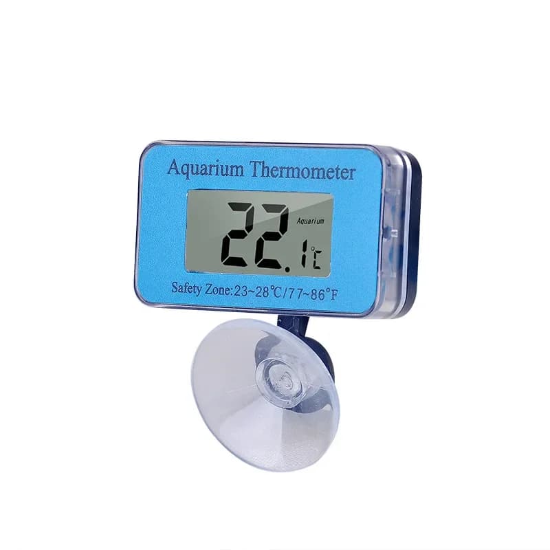 1 pz termometro LCD digitale impermeabile termometro per acquario con ventosa acquario temperatura dell'acqua pesce come accessori