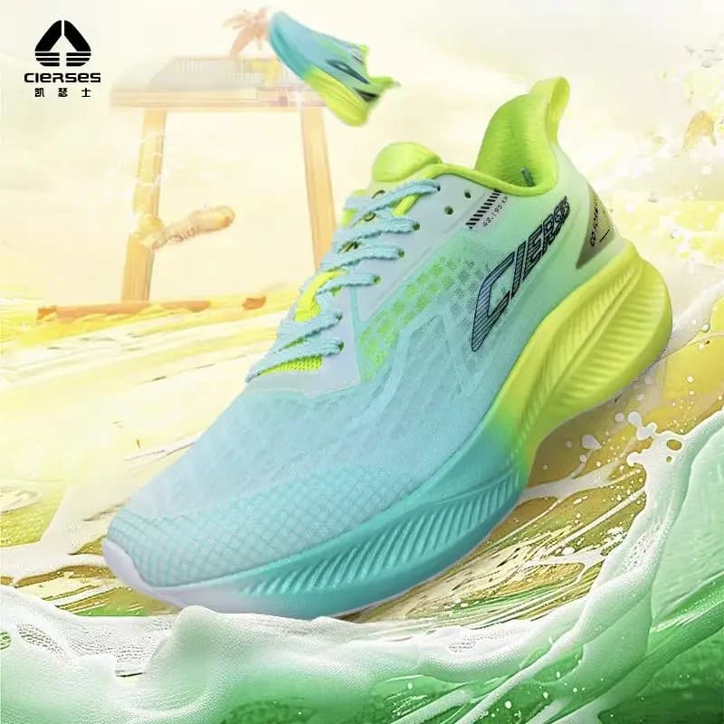 CIERSES Jindouyun Scarpe da Corsa con Piastra in Carbonio a Tutta Lunghezza Unisex Traspiranti Antiscivolo e Resistenti all'Usura per Gare 2438