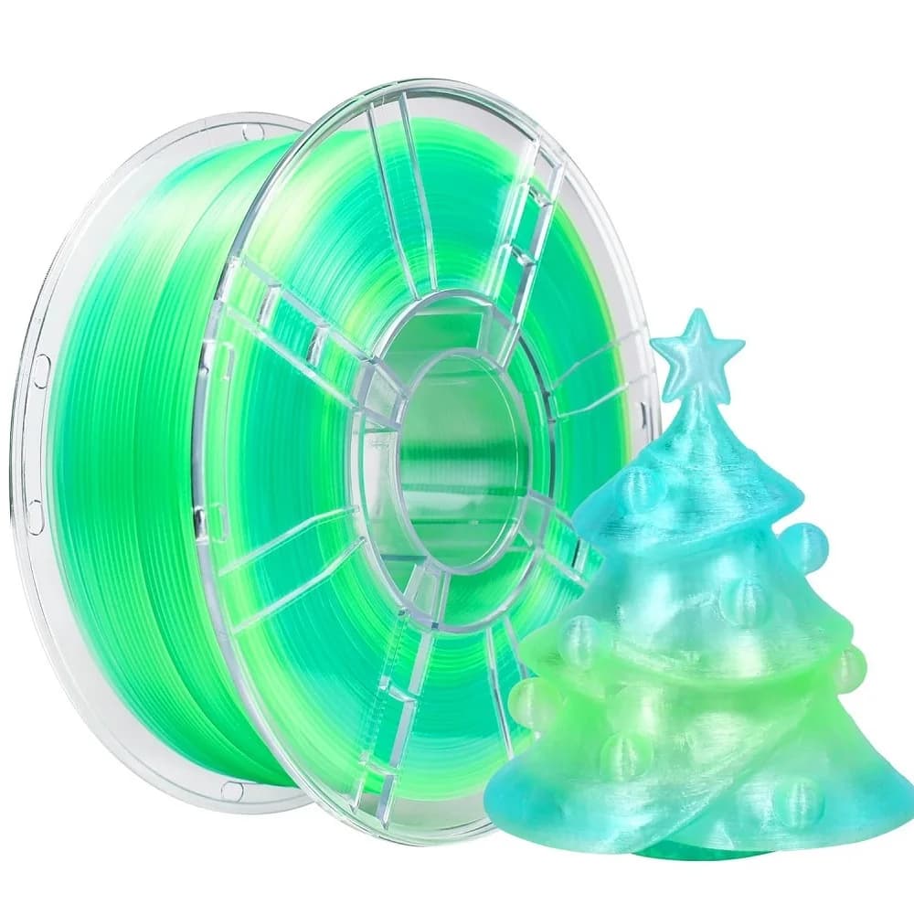Filament PLA Crystal Change Color 1.75mm 1kg 500g 250g 200g Transparent Blue Green for 3D Printer