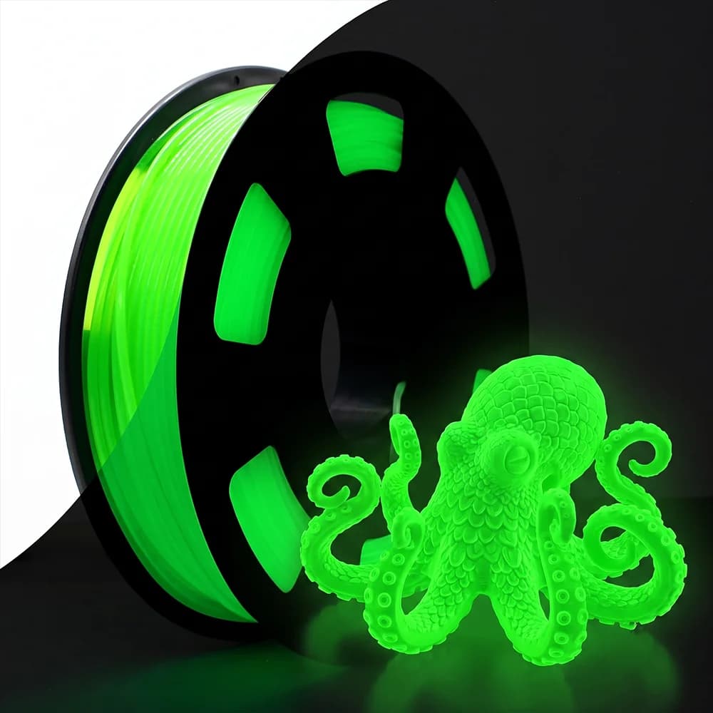 TPU Glow in The Dark Filament 3D Printer Filament Bundle, TPU 95A, 250g, 1.75mm