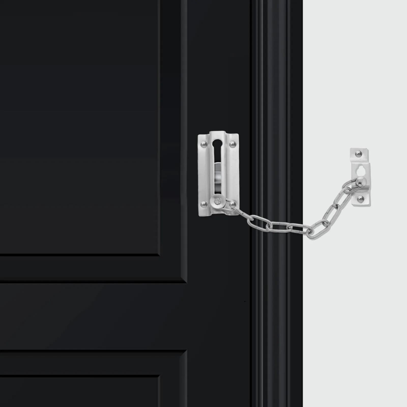 Heavy Duty Door Chain Lock Anti-Theft Press Lock For Interior And Front Doors,Safety Chain Door Buckle For Extra Security Child