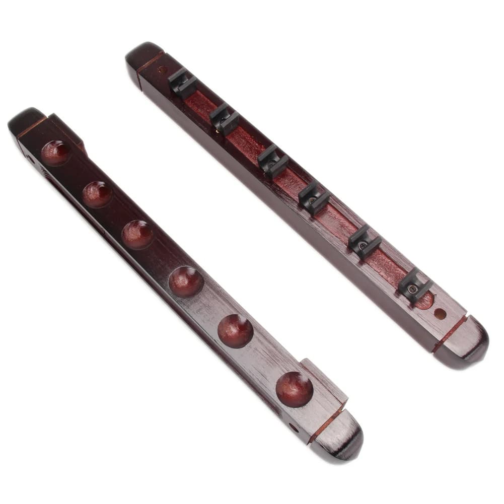 Staffa per appendere l'asta da biliardo in legno supporto per asta da piscina a 6 slot montato a parete strumenti professionali durevoli accessori da biliardo