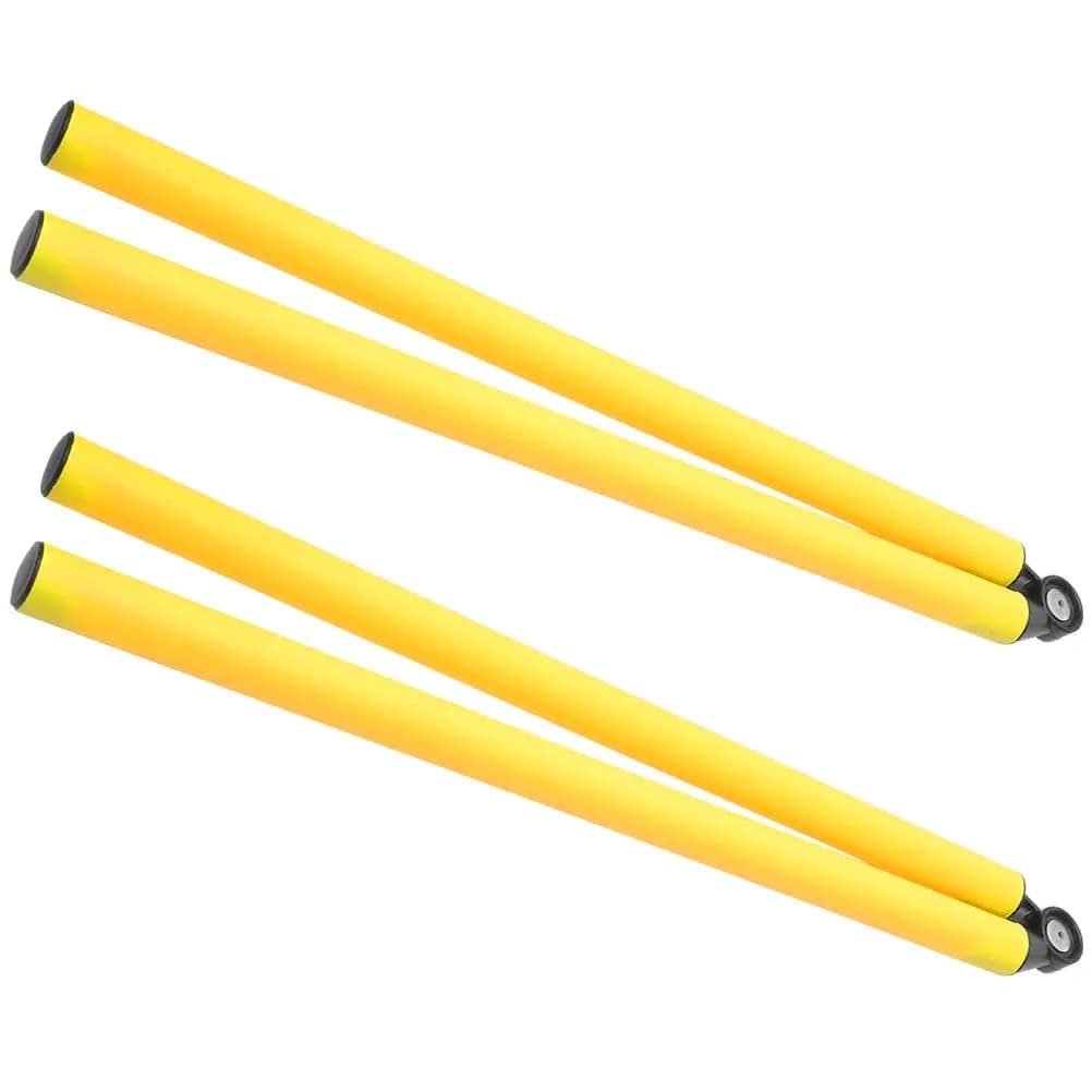 Agility Poles for Soccer 2Pcs Football Training Tools Hurdling Stakes Drill Equipment Sport Practice Metal Cones Set