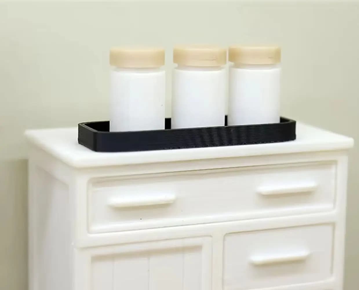 1:12 Dollhouse Mini Spice Jars with Storage Tray Resin Model BJD OB11 Doll Kitchen Food Container Dollhouse Scene Shooting Prop