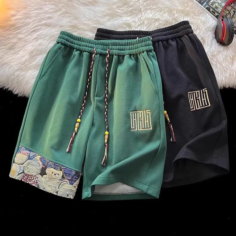 Quick Dry Lightweight Breathable Men's Running Shorts Five-Quarter Length Wear Resistant Sports Shorts Summer Youth Fashion