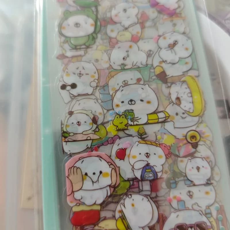 Set di 10 Adesivi a Forma di Rana, Decorazioni Kawaii in PET per Studenti, Fai-da-Te, Creazione di Biglietti, Album, Quaderni, Cancelleria, Regalo