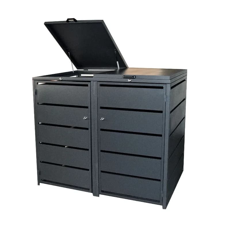 Trash Can 240L Sanitation Fruit Leather Box Hydraulic Support Rod Clamshell Type
