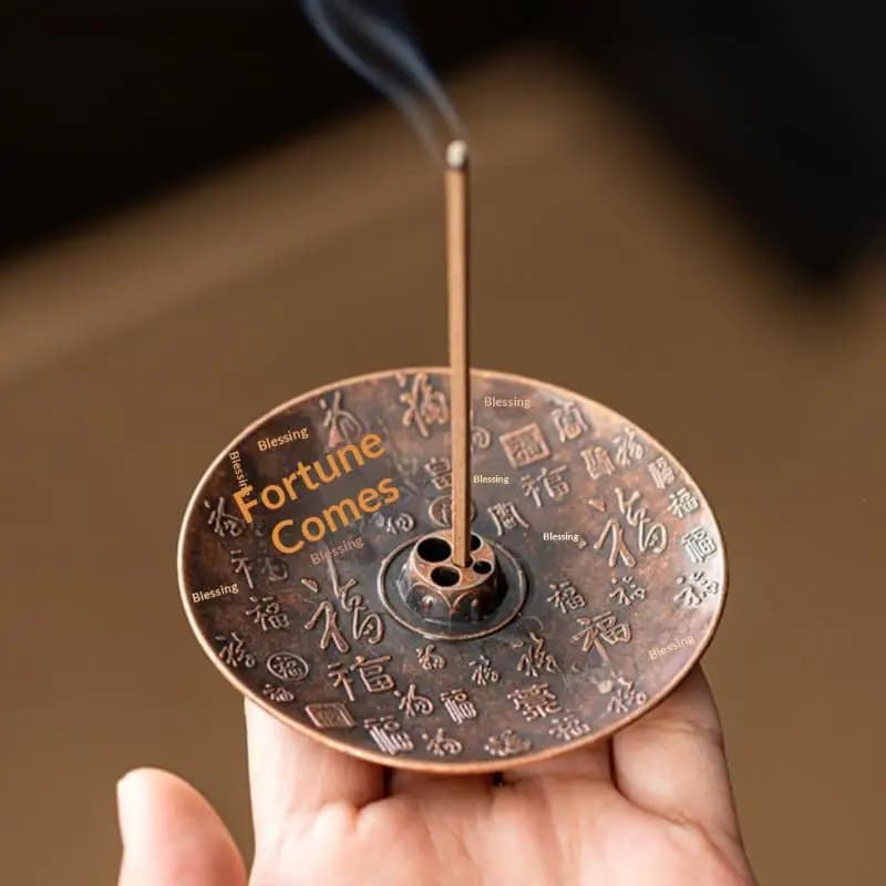 1/2/3/4 Pezzi Porta Incenso Metallico Dorato a Forma di Rospo, Bruciatore Zen a Loto per Aromaterapia Buddista