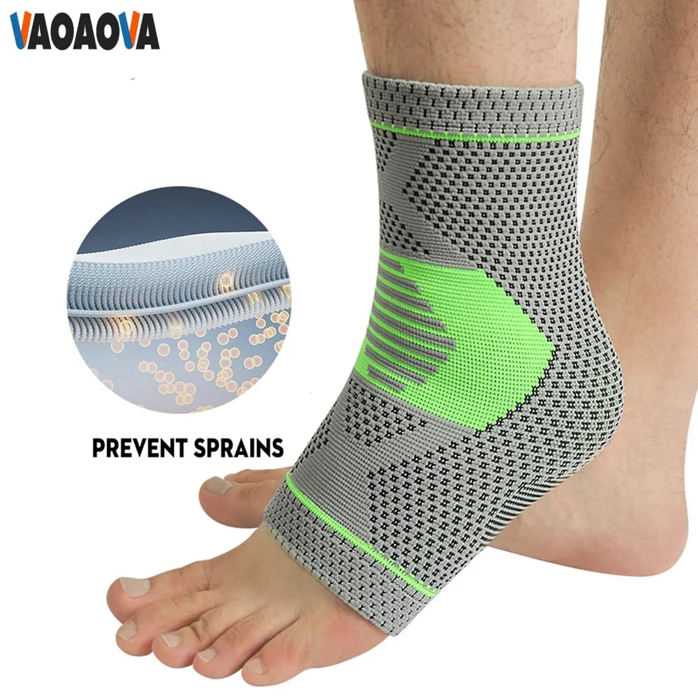 1 Pezzo Supporto per Caviglia, Fascia Compressiva per Piede, Sollievo dal Dolore al Tallone e alla Caviglia, Calzini Elastici in Maglia per Ciclismo, Yoga, Basket, Pallavolo