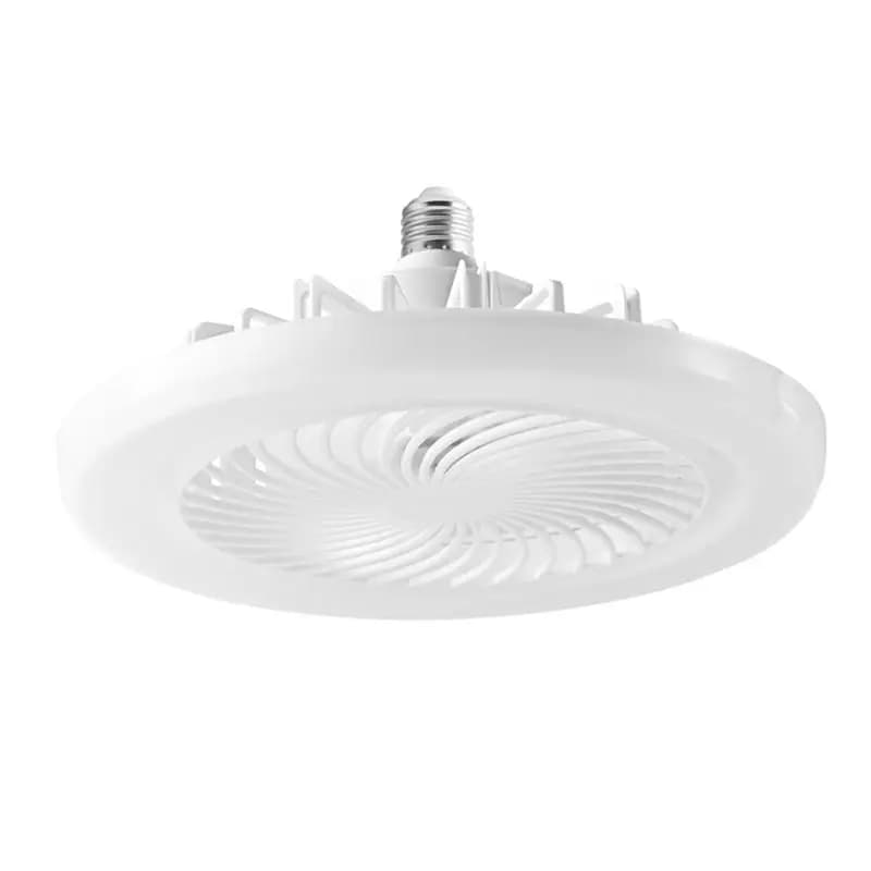 Ventilatore da Soffitto ABMS con Luci, Lampadario E27 a Basso Profilo con Telecomando, Tre Colori