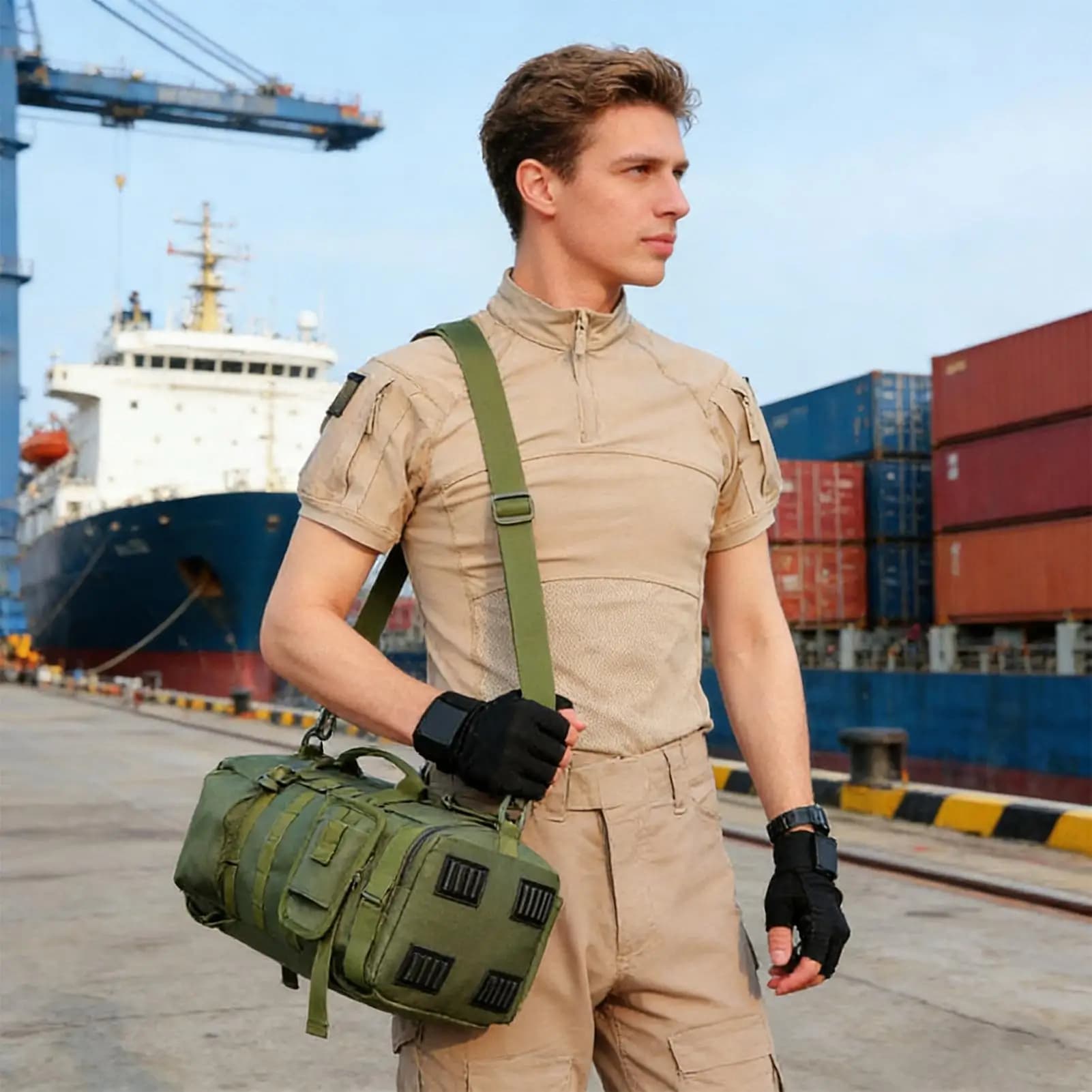Fishing Backpack Pack Oxford Multi-task Bag Backpack Fishing Equipment Box with Candle Holder for Men Women's Esca bait Hiking