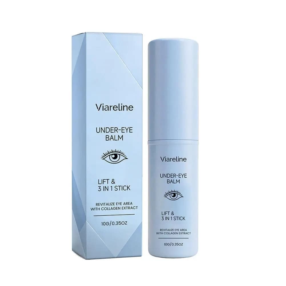 Stick Balsamo Contorno Occhi al Collagene con Acido Ialuronico per Occhiaie, Gonfiore, Rughe Sottili, Borse Sotto gli Occhi, Crema Nutriente in Stick per il Contorno Occhi
