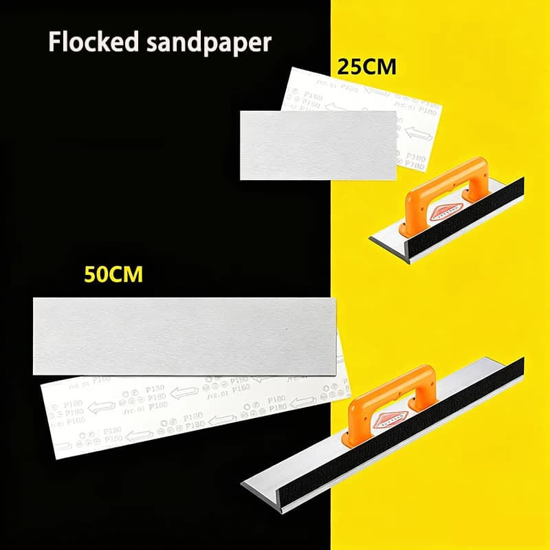 80 # -400 # Plush Sandpaper Velcro Sandpaper White Velvet Sandpaper Polishing Pad Self-Adhesive Sandpaper