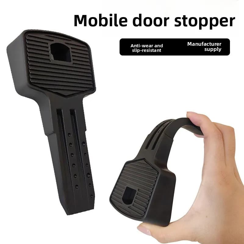 Creativo Fermaporta a forma di chiave Tappo per porta con cuneo TPR senza trapano Fermaporta silenzioso di sicurezza Fermaporta flessibile e durevole