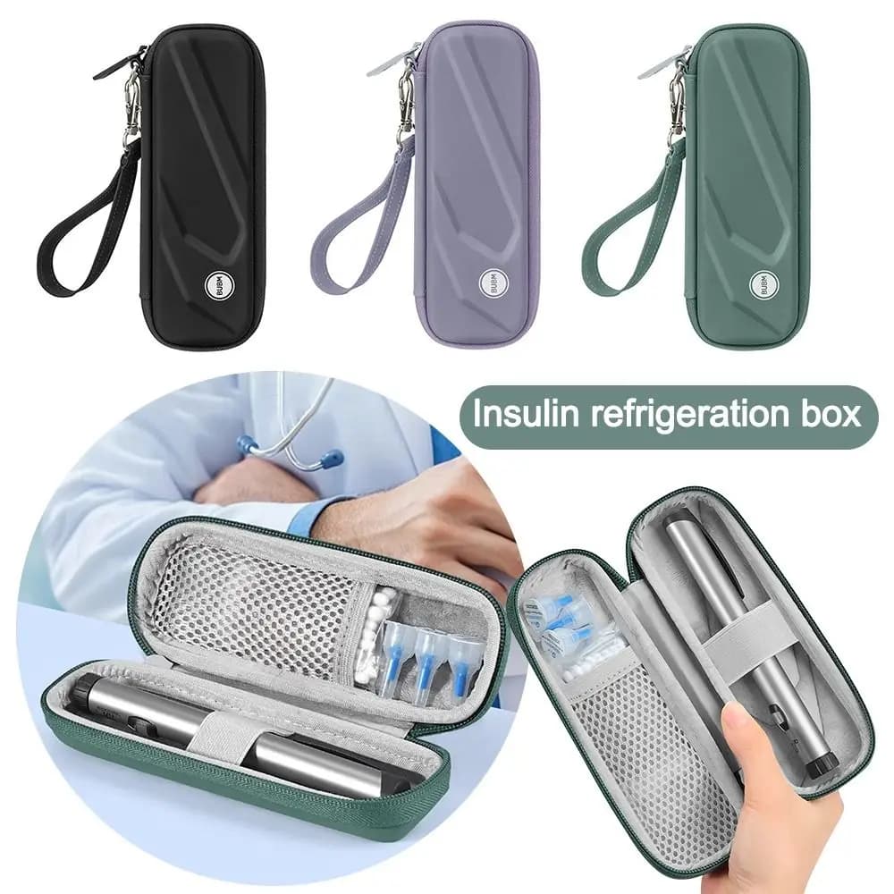 EVA Insulin Cooling Bag Waterproof with Gel Translation Pen Storage Bag Thermal Insulated Glaciated Cold Storage Bag